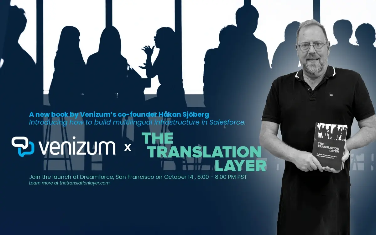 Book launch event with silhouettes.